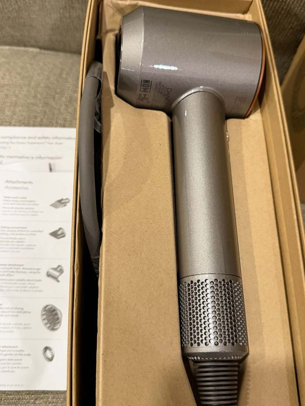 Dyson Supersonic Hair Dryer HD07 Nickel/Copper